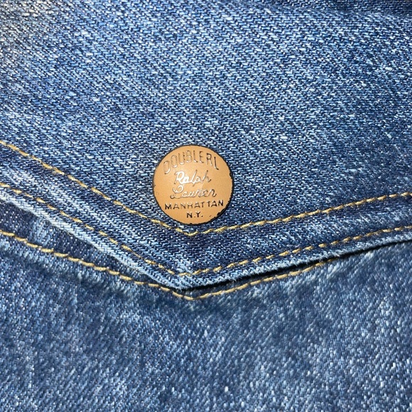 RRL Double RL Ralph Lauren men’s Denim Hitching Trucker Jacket Men’s Large - Picture 7 of 9